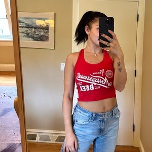 🍺 Narragansett Beer | Racer Back Crop Top